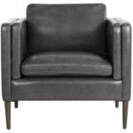 Richmond Armchair - Brentwood Charcoal Leather 9 Richmond Armchair - Brentwood Charcoal Leather 110575 110575 RICHMOND ARMCHAIR BRENTWOOD CHARCOAL LEATHER 1