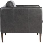 Richmond Armchair - Brentwood Charcoal Leather 10 Richmond Armchair - Brentwood Charcoal Leather 110575 110575 RICHMOND ARMCHAIR BRENTWOOD CHARCOAL LEATHER 2