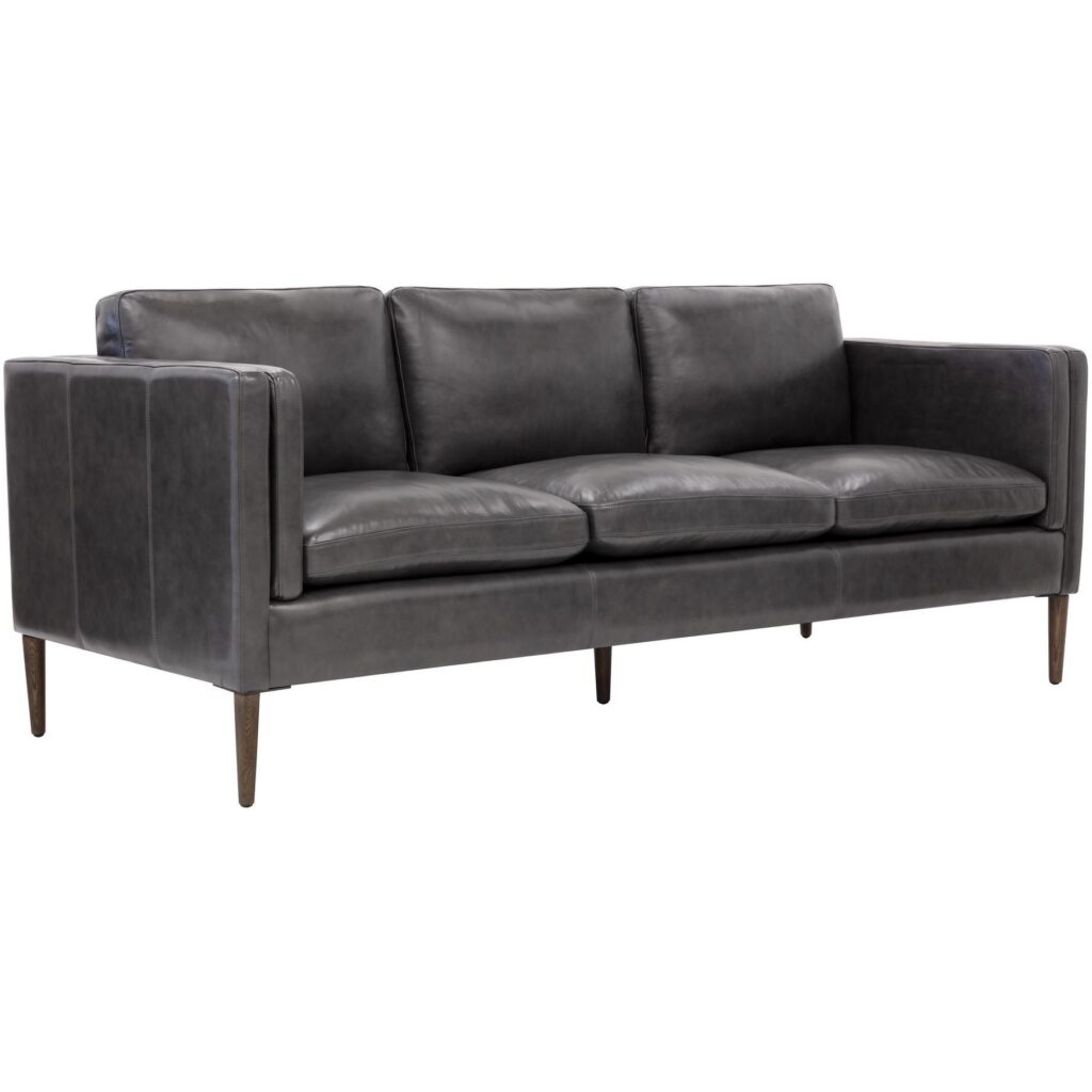 Richmond Sofa - Brentwood Charcoal Leather