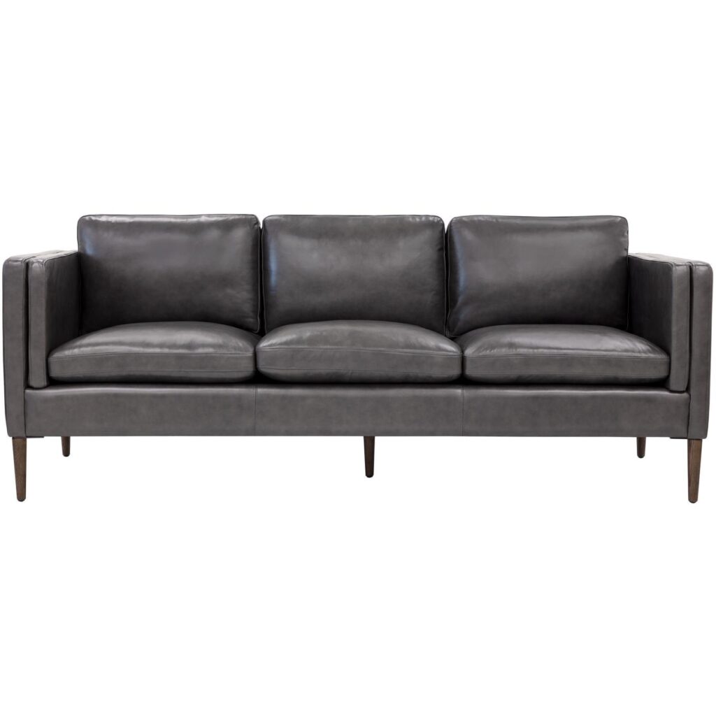 Richmond Sofa - Brentwood Charcoal Leather - Image 2