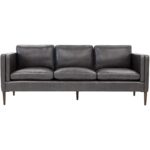 Richmond Sofa - Brentwood Charcoal Leather 8 Richmond Sofa - Brentwood Charcoal Leather 110576 110576 RICHMOND SOFA BRENTWOOD CHARCOAL LEATHER 1