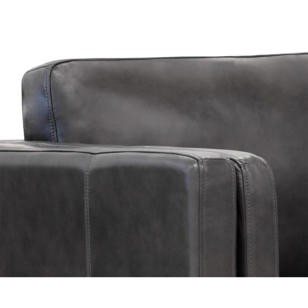 Richmond Sofa - Brentwood Charcoal Leather - Image 6