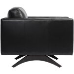 Rogers Armchair - Cortina Black Leather 11 Rogers Armchair - Cortina Black Leather 110577 110577 ROGERS ARMCHAIR CORTINA BLACK LEATHER 2