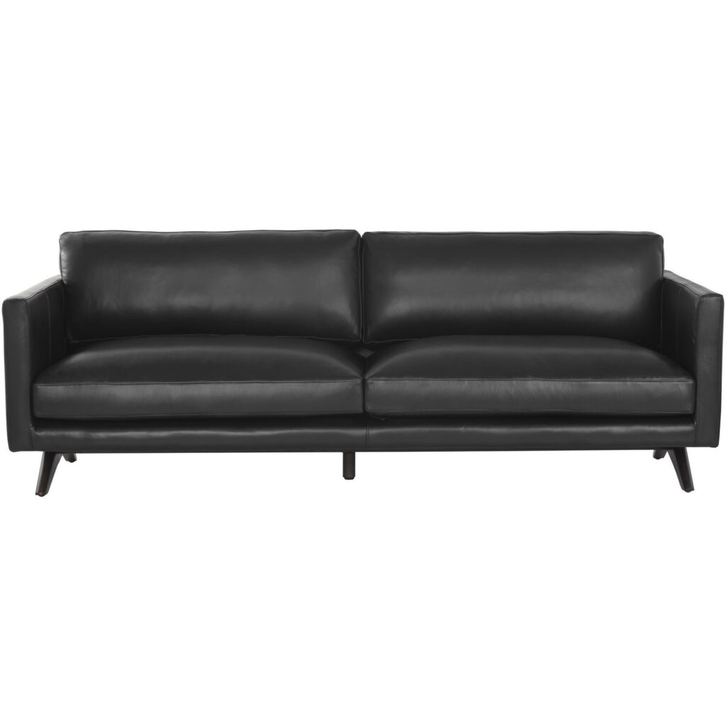 Rogers Sofa - Cortina Black Leather - Image 2