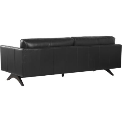 Rogers Sofa - Cortina Black Leather 110580 110580 ROGERS SOFA CORTINA BLACK LEATHER 3