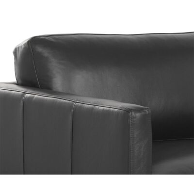 Rogers Sofa - Cortina Black Leather 110580 110580 ROGERS SOFA CORTINA BLACK LEATHER 7