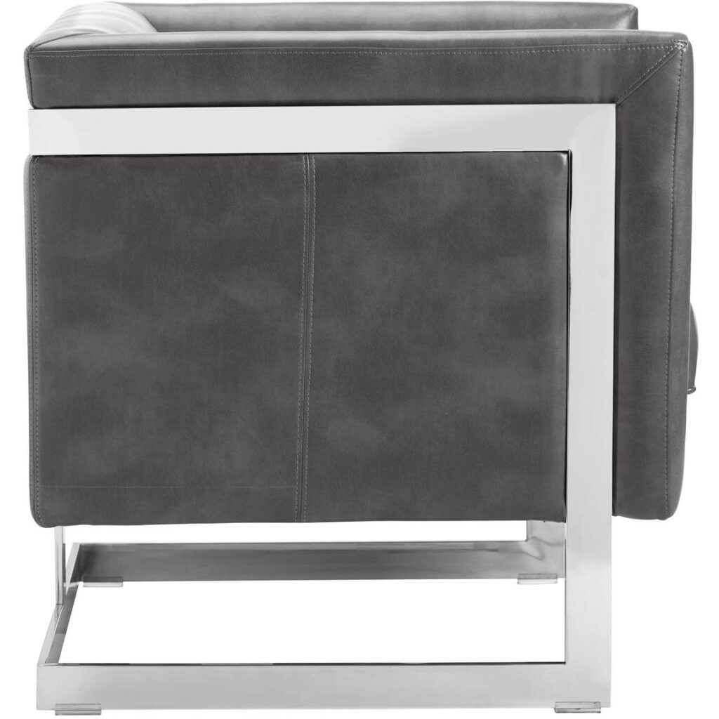 Yvette Armchair - Stainless Steel - Cantina Magnetite - Image 3