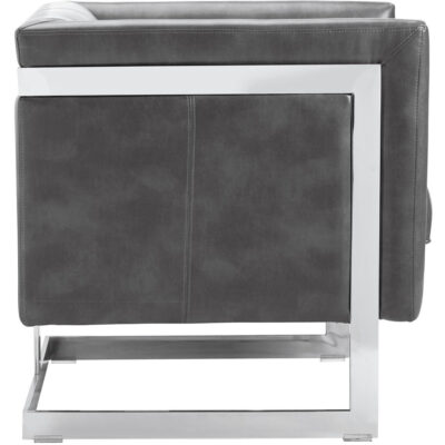 Yvette Armchair - Stainless Steel - Cantina Magnetite 110608 110608 YVETTE ARMCHAIR STAINLESS STEEL CANTINA MAGNETITE 2