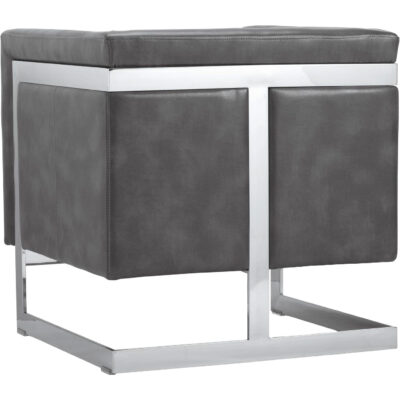 Yvette Armchair - Stainless Steel - Cantina Magnetite 110608 110608 YVETTE ARMCHAIR STAINLESS STEEL CANTINA MAGNETITE 3