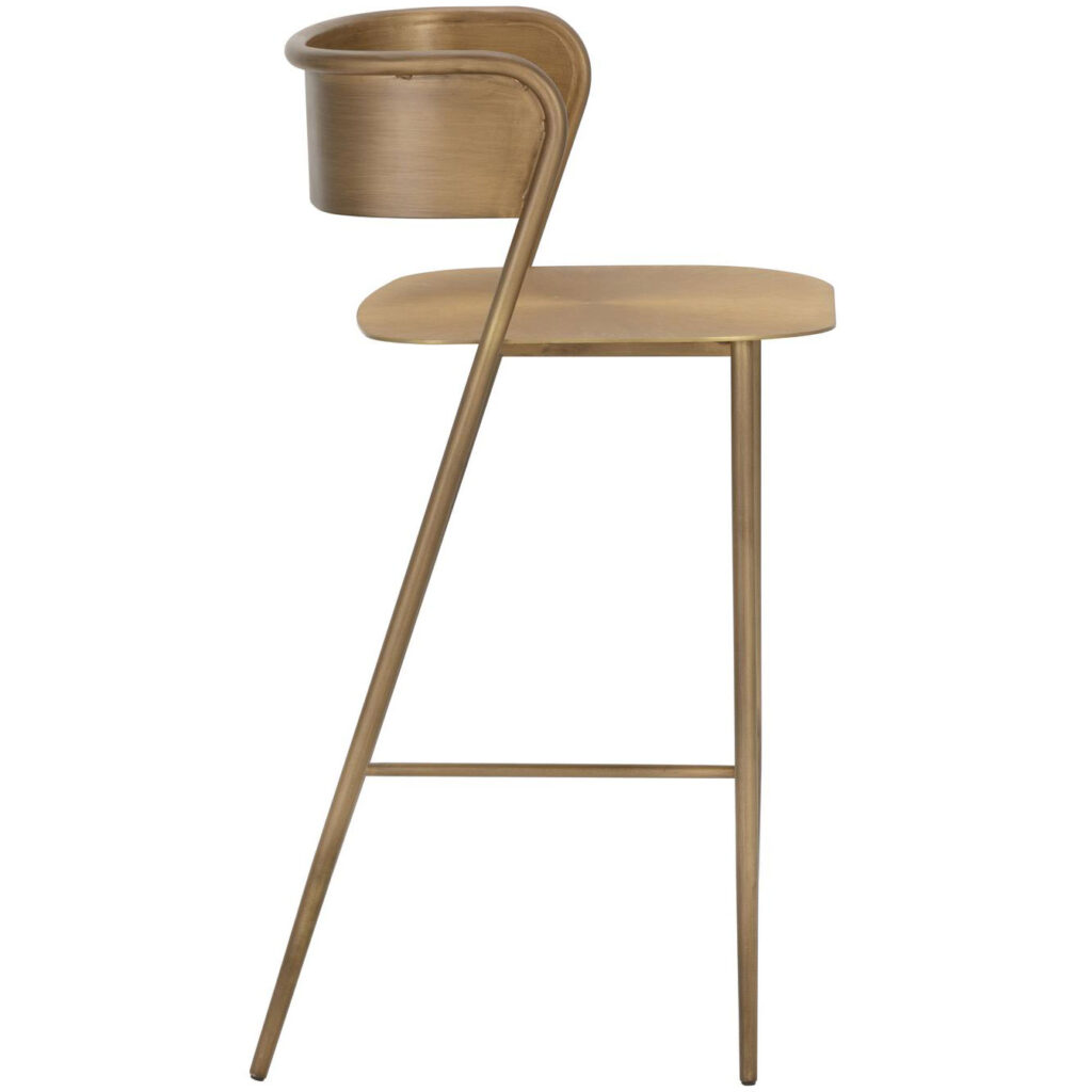 Keanu Counter Stool - Antique Gold - Image 3