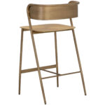 Keanu Counter Stool - Antique Gold 11 Keanu Counter Stool - Antique Gold 110612 110612 KEANU COUNTER STOOL ANTIQUE BRASS 3