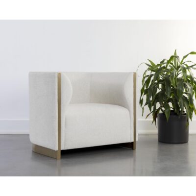 Larron Armchair - Rhea Light Barley 110621 110621 LARRON ARMCHAIR RHEA LIGHT BARLEY 5