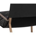 Zancor Lounge Chair - Antique Brass - Charcoal Black Leather 15 Zancor Lounge Chair - Antique Brass - Charcoal Black Leather 110657 110657 ZANCOR LOUNGE CHAIR ANTIQUE BRASS BLACK LEATHER 8