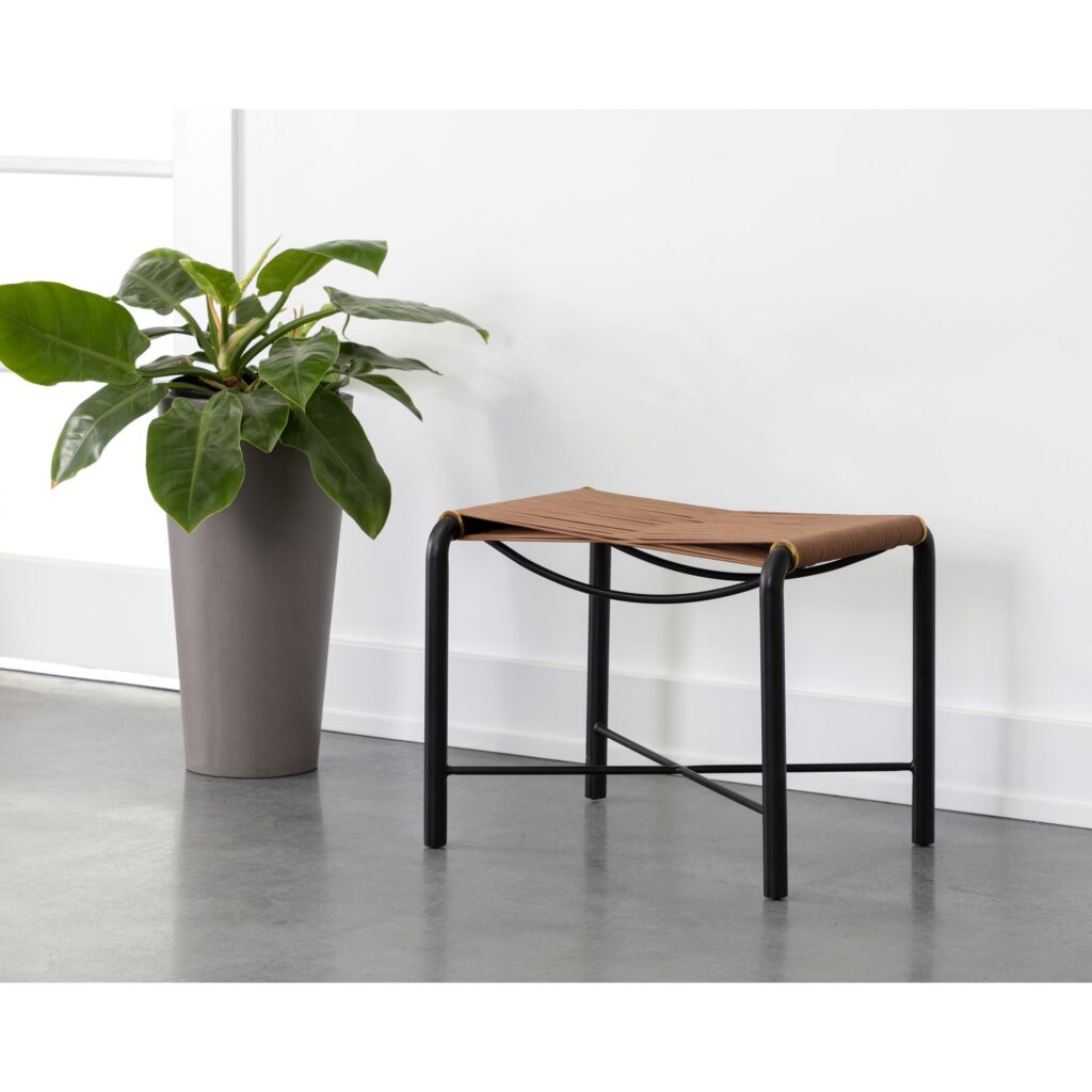 Riz Stool - Tan Leather - Image 4