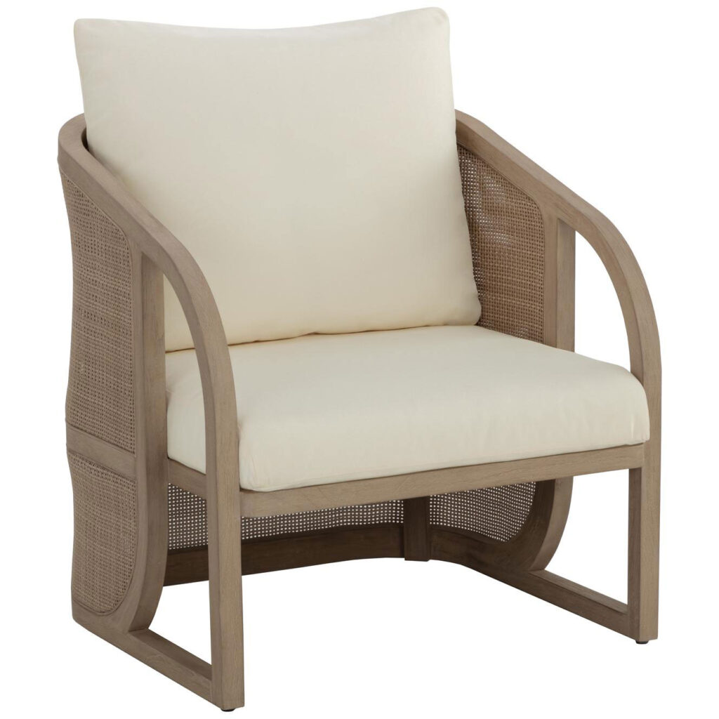 Palermo Lounge Chair - Drift Brown - Stinson Cream