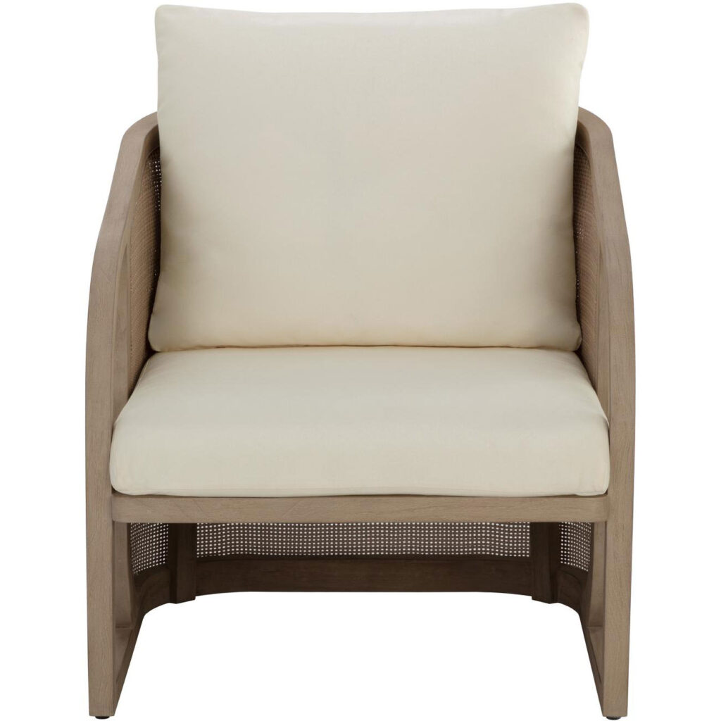 Palermo Lounge Chair - Drift Brown - Stinson Cream - Image 2