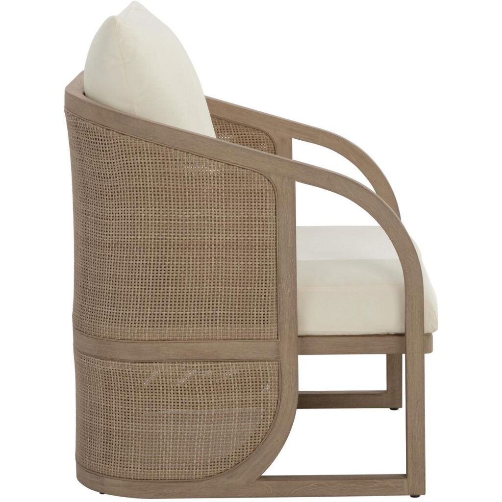 Palermo Lounge Chair - Drift Brown - Stinson Cream - Image 3