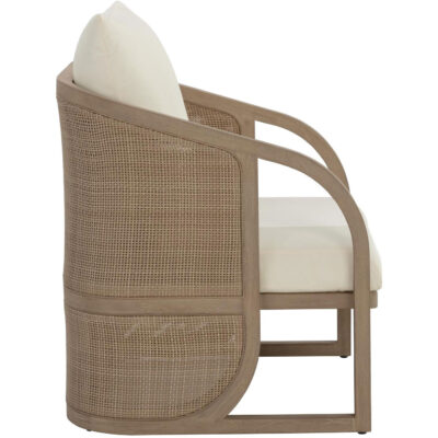 Palermo Lounge Chair - Drift Brown - Stinson Cream 110718 110718 PALERMO LOUNGE CHAIR DRIFT BROWN STINSON CREAM 2