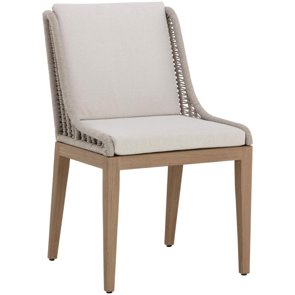 Sorrento Dining Chair - Drift Brown - Palazzo Cream