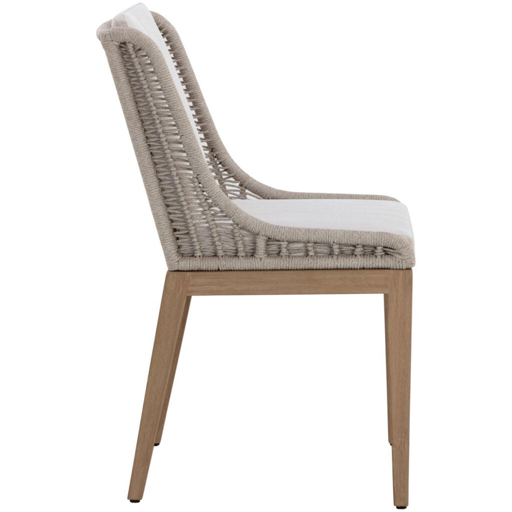 Sorrento Dining Chair - Drift Brown - Palazzo Cream - Image 3