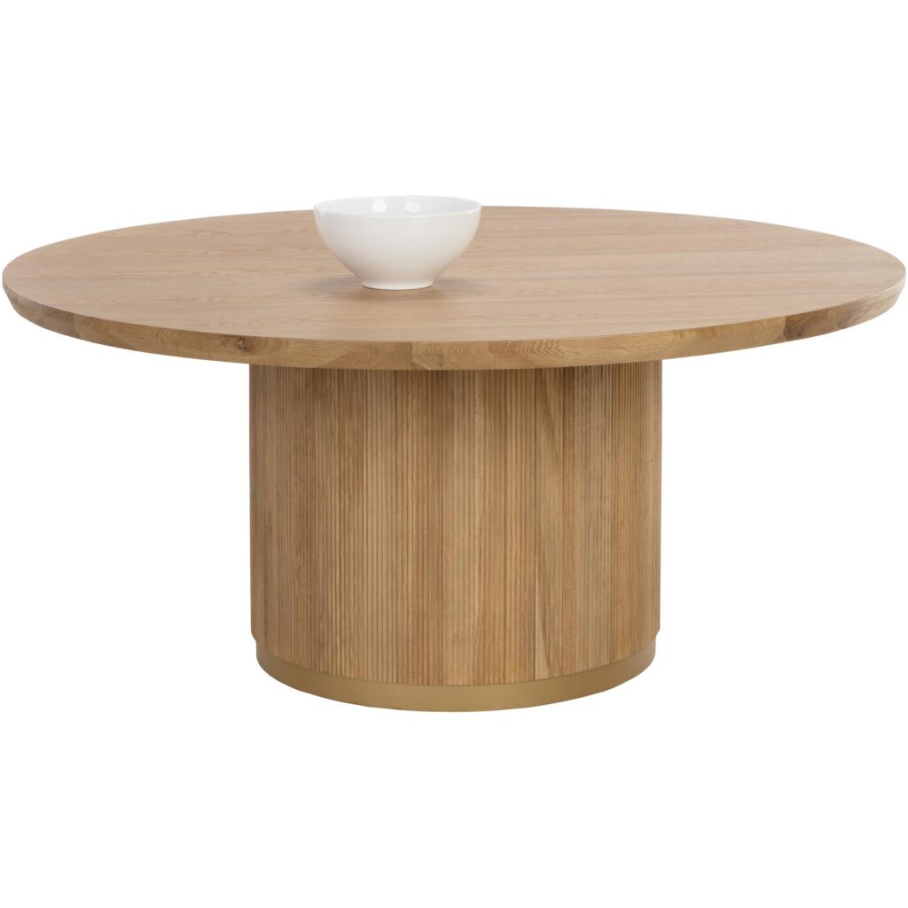 Kalla Dining Table - Round - Rustic Oak - 68"