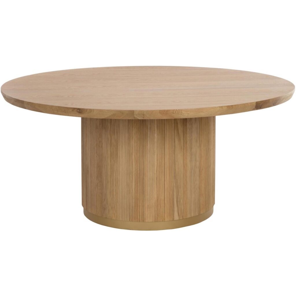 Kalla Dining Table - Round - Rustic Oak - 68" - Image 2