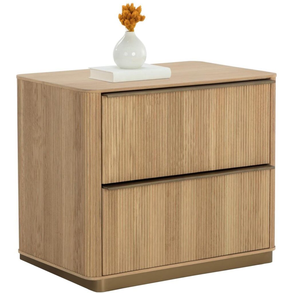 Kalla Nightstand - Rustic Oak