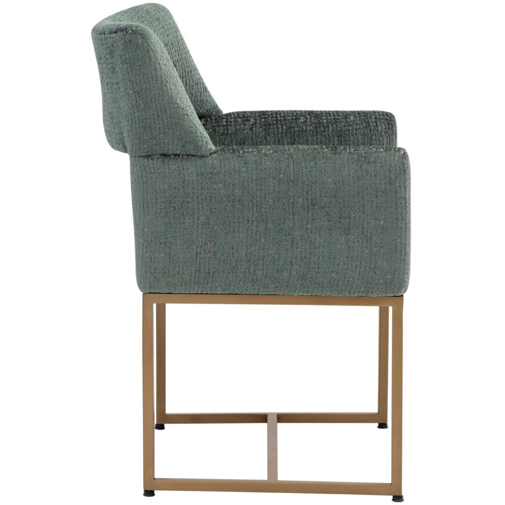 Greco Dining Armchair - Aura Teal - Image 3