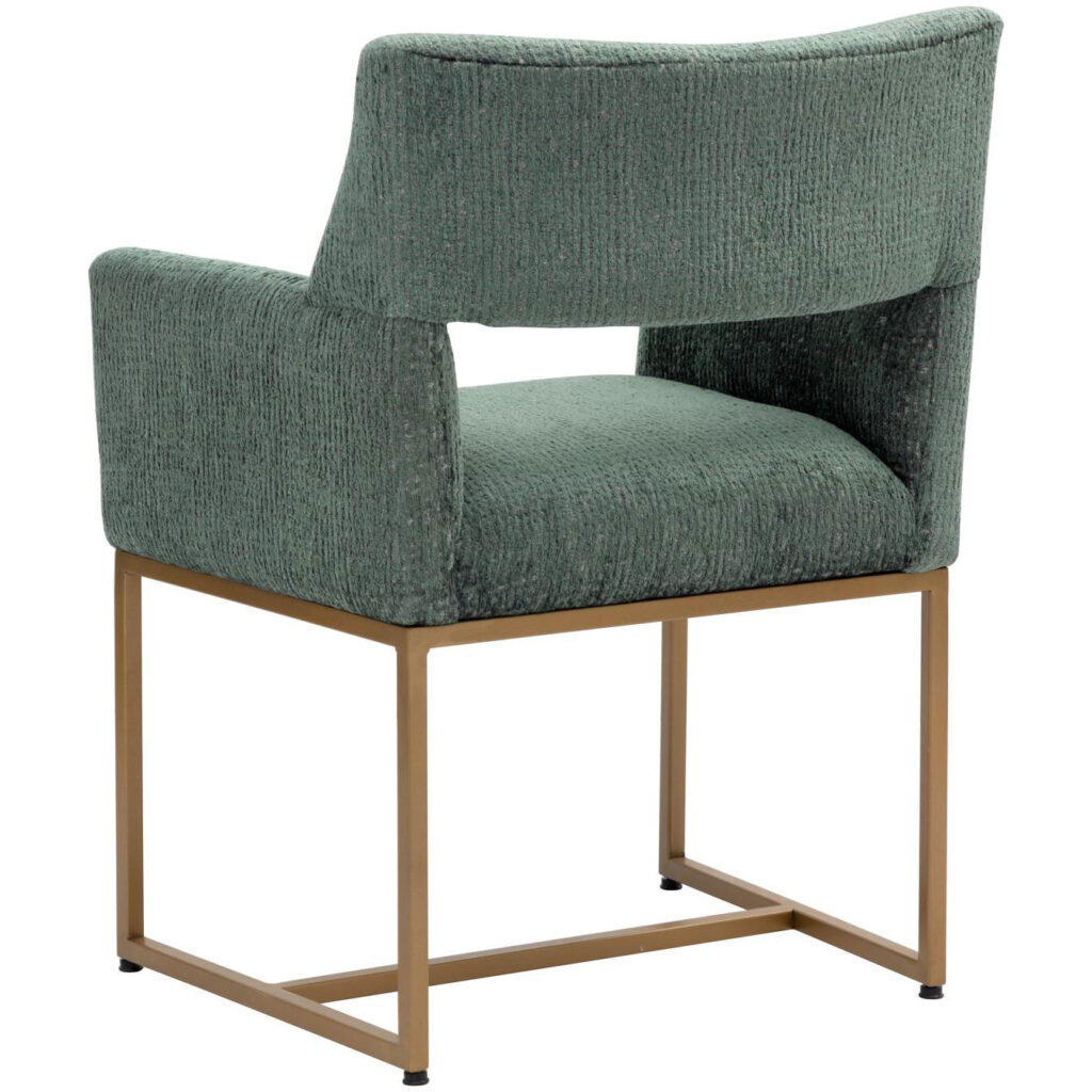 Greco Dining Armchair - Aura Teal - Image 4