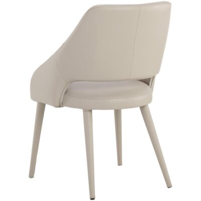 Galen Dining Chair - Linea Light Grey Leather 110790 110790 GALEN DINING CHAIR LINEA LIGHT GREY LEATHER 3