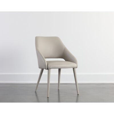 Galen Dining Chair - Linea Light Grey Leather 110790 110790 GALEN DINING CHAIR LINEA LIGHT GREY LEATHER 5