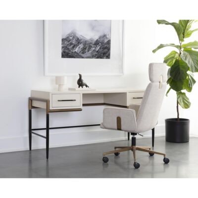 Weldrick Desk - Oyster 110814 110814 WELDRICK DESK OYSTER 5