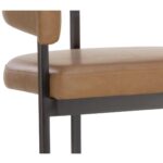 Marris Counter Stool - Gunmetal - Milliken Cognac 13 Marris Counter Stool - Gunmetal - Milliken Cognac 110907 110907 MARRIS COUNTER STOOL GUNMETAL MILLIKEN COGNAC 6