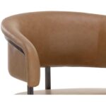 Marris Counter Stool - Gunmetal - Milliken Cognac 14 Marris Counter Stool - Gunmetal - Milliken Cognac 110907 110907 MARRIS COUNTER STOOL GUNMETAL MILLIKEN COGNAC 7