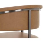 Marris Counter Stool - Gunmetal - Milliken Cognac 15 Marris Counter Stool - Gunmetal - Milliken Cognac 110907 110907 MARRIS COUNTER STOOL GUNMETAL MILLIKEN COGNAC 8