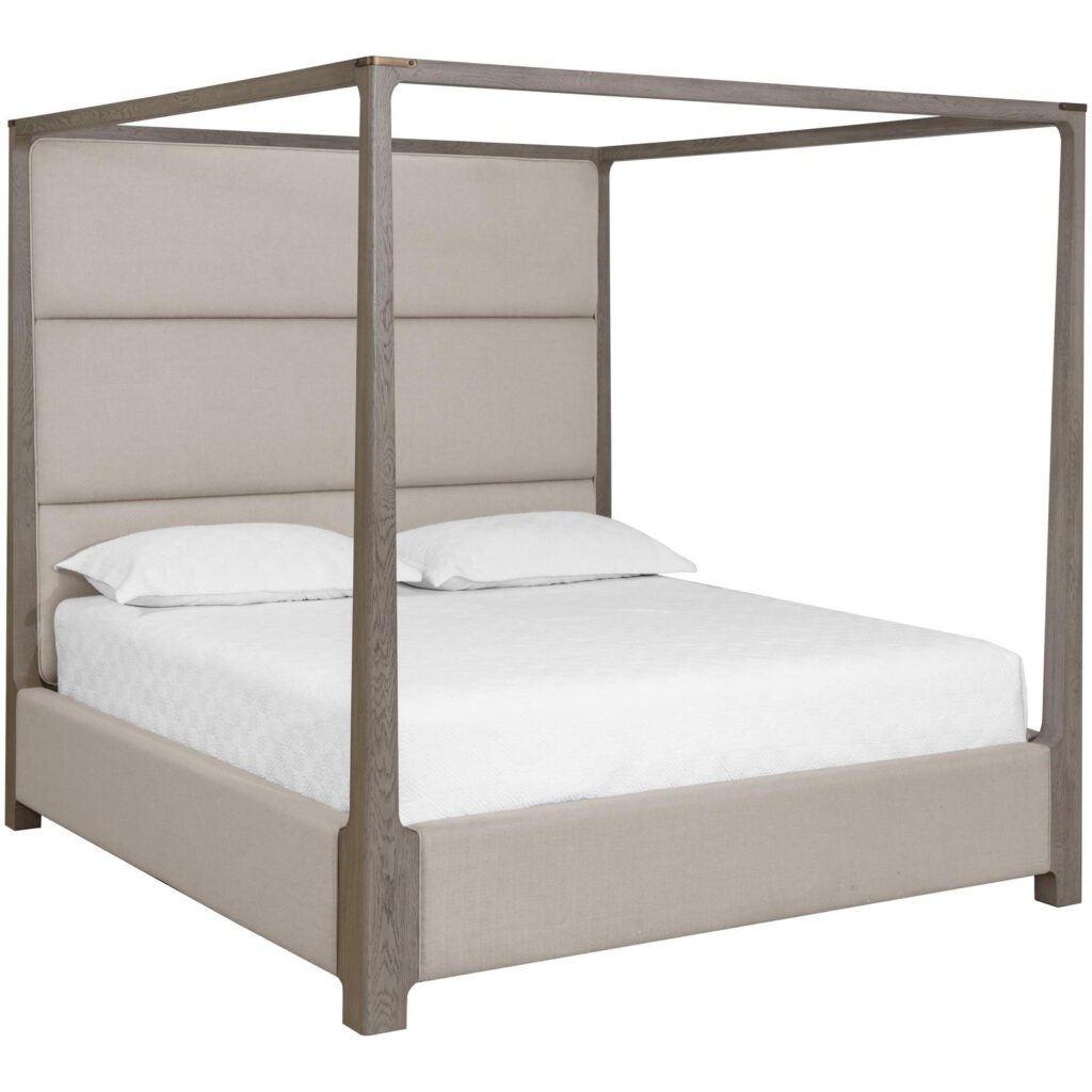 Danette Canopy Bed - King - Zenith Taupe Grey