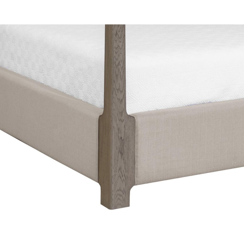 Danette Canopy Bed - King - Zenith Taupe Grey - Image 2