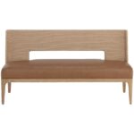 Brocco Banquette - Milliken Cognac 8 Brocco Banquette - Milliken Cognac 110928 110928 BROCCO BENCH MILLIKEN COGNAC 1
