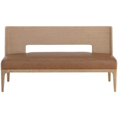 Brocco Banquette - Milliken Cognac 110928 110928 BROCCO BENCH MILLIKEN COGNAC 1