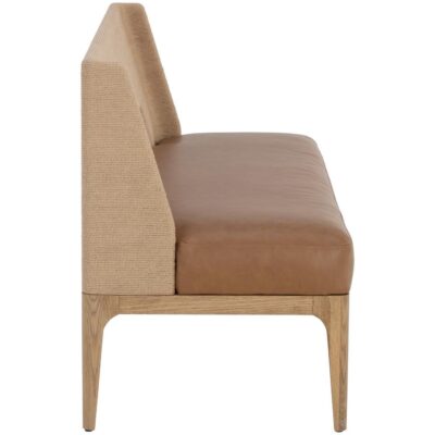 Brocco Banquette - Milliken Cognac 110928 110928 BROCCO BENCH MILLIKEN COGNAC 2