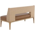 Brocco Banquette - Milliken Cognac 10 Brocco Banquette - Milliken Cognac 110928 110928 BROCCO BENCH MILLIKEN COGNAC 3