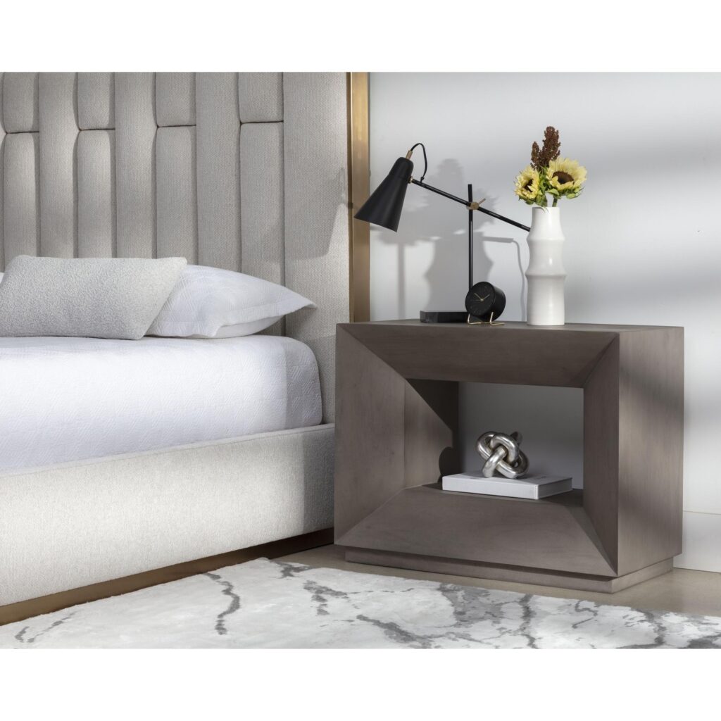 Thales Nightstand - Grey - Image 4