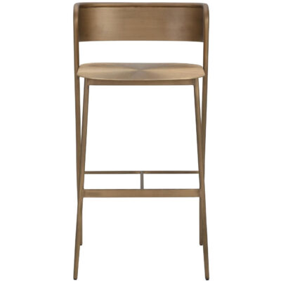 Keanu Barstool - Antique Gold 110938 110938 KEANU BARSTOOL ANTIQUE BRASS 1