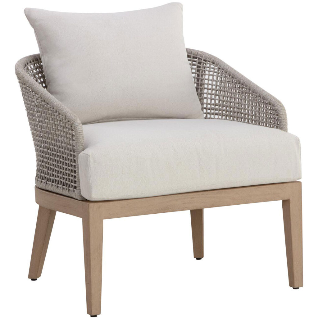 Capri Lounge Chair - Drift Brown - Palazzo Cream