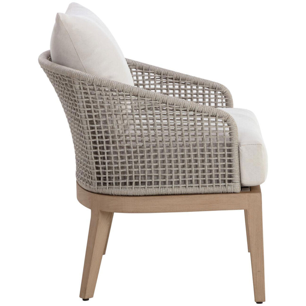 Capri Lounge Chair - Drift Brown - Palazzo Cream - Image 3