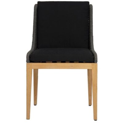 Sorrento Dining Chair - Natural - Arashi Black 110963 110963 SORRENTO DINING CHAIR NATURAL REGENCY BLACK 1