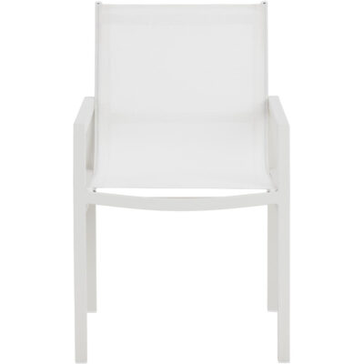 Merano Dining Armchair - White 110967 110967 MERANO DINING ARMCHAIR WHITE 1