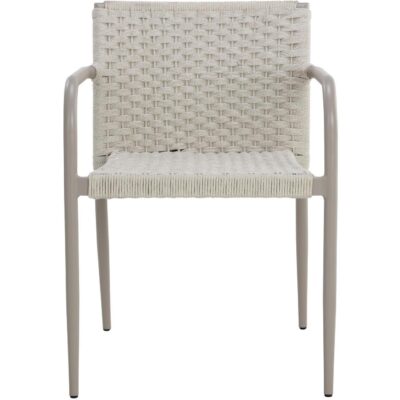 Casella Stackable Dining Armchair - Cream 110979 110979 CASELLA STACKABLE DINING ARMCHAIR CREAM 1