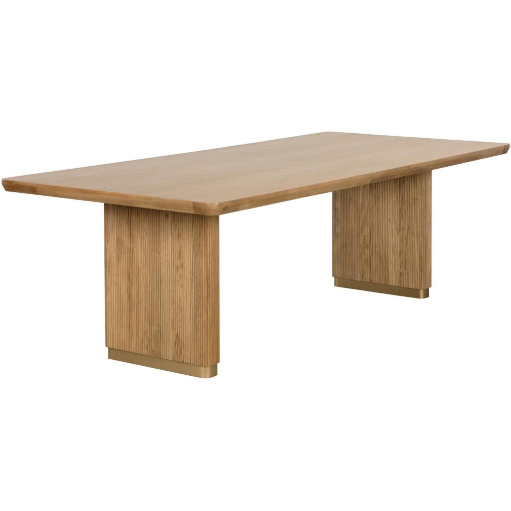 Kalla Dining Table - Rectangular - Rustic Oak - 96" - Image 2