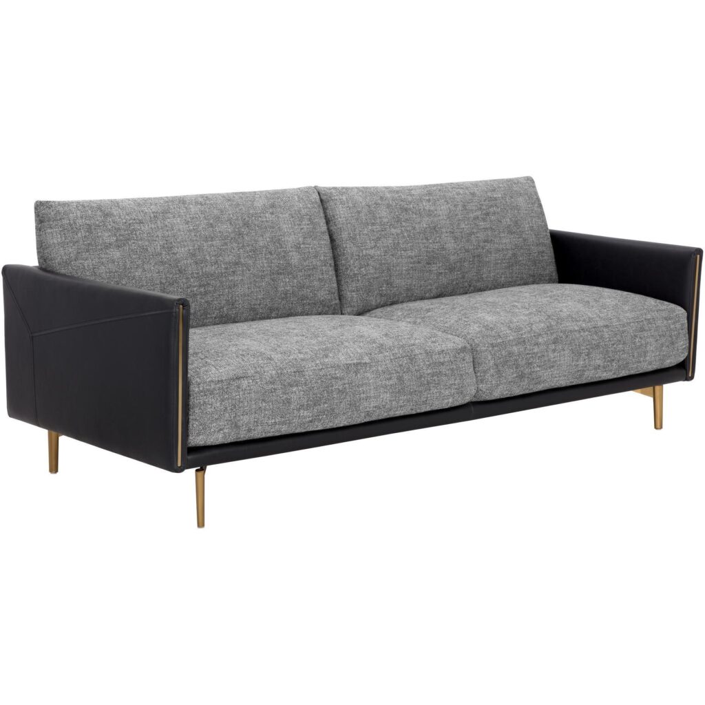 Ashi Sofa - Nash Zebra / Coal Black